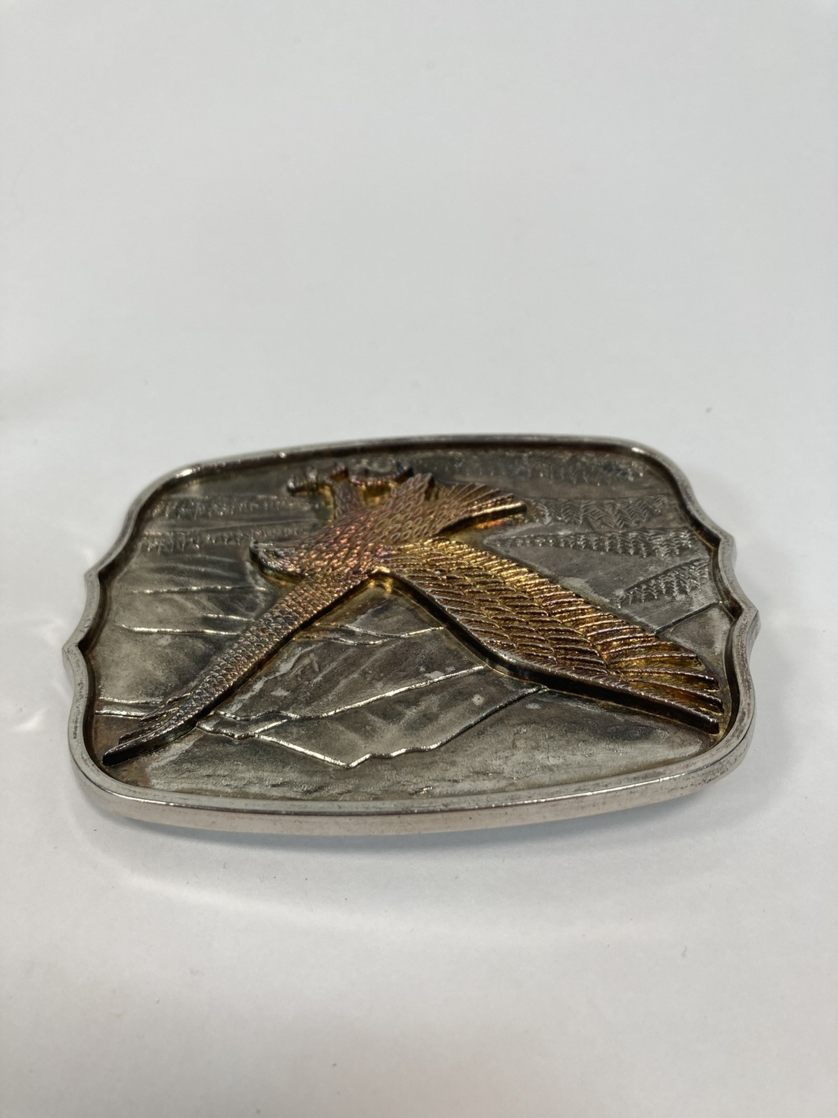 VTG International Monetary Mint Belt Buckle American Eagle Numbered Western