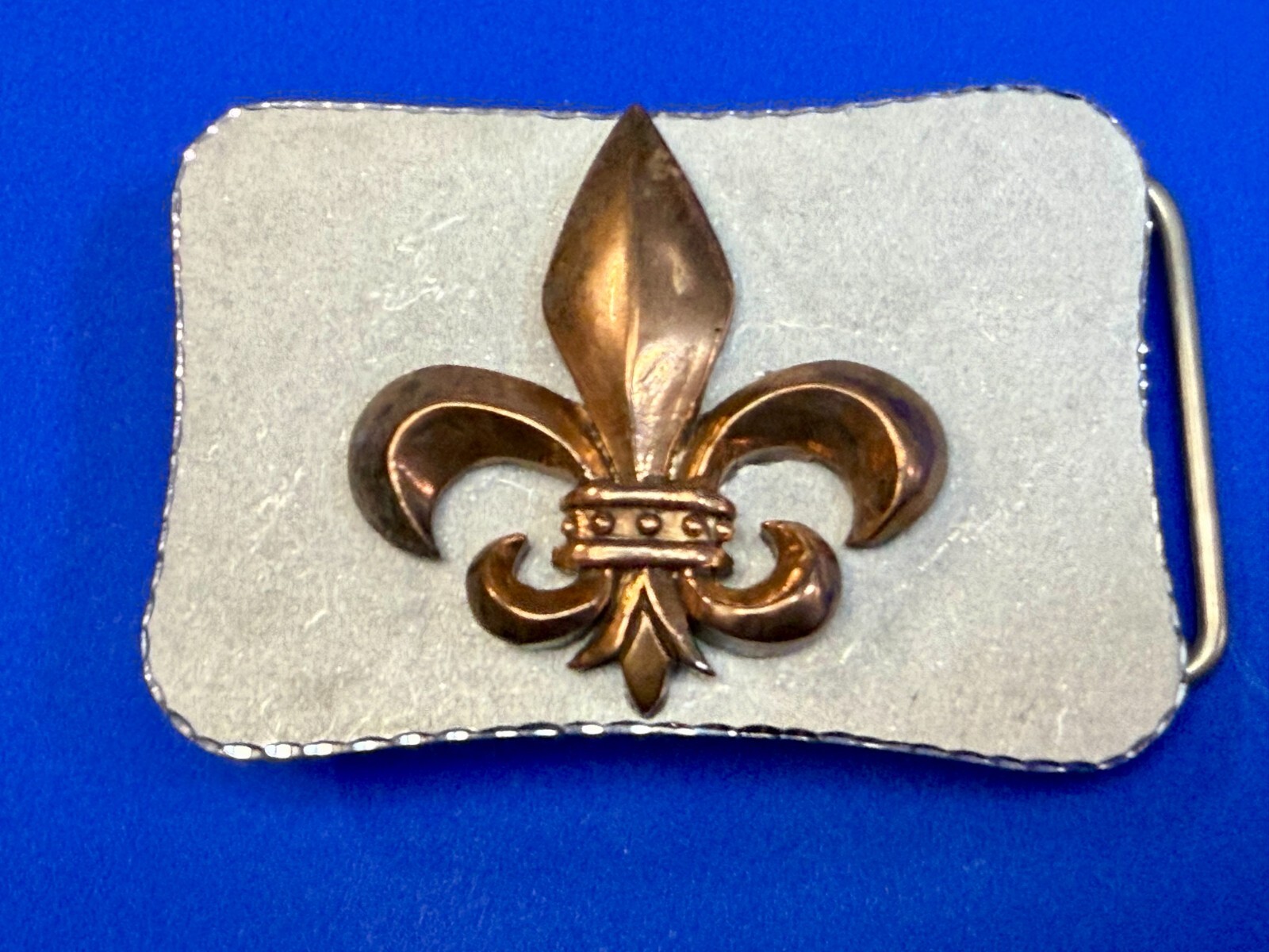 Fleur De Lis Centerpiece Saints Symbol Conner Custom Jewelry Artisan Belt Buckle