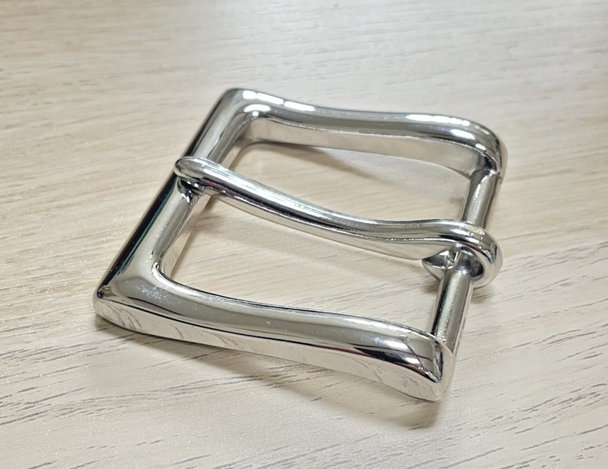 Silver 1 1/2inches (38 mm) Single Tongue Prong Square Belt Buckle Silver NEW