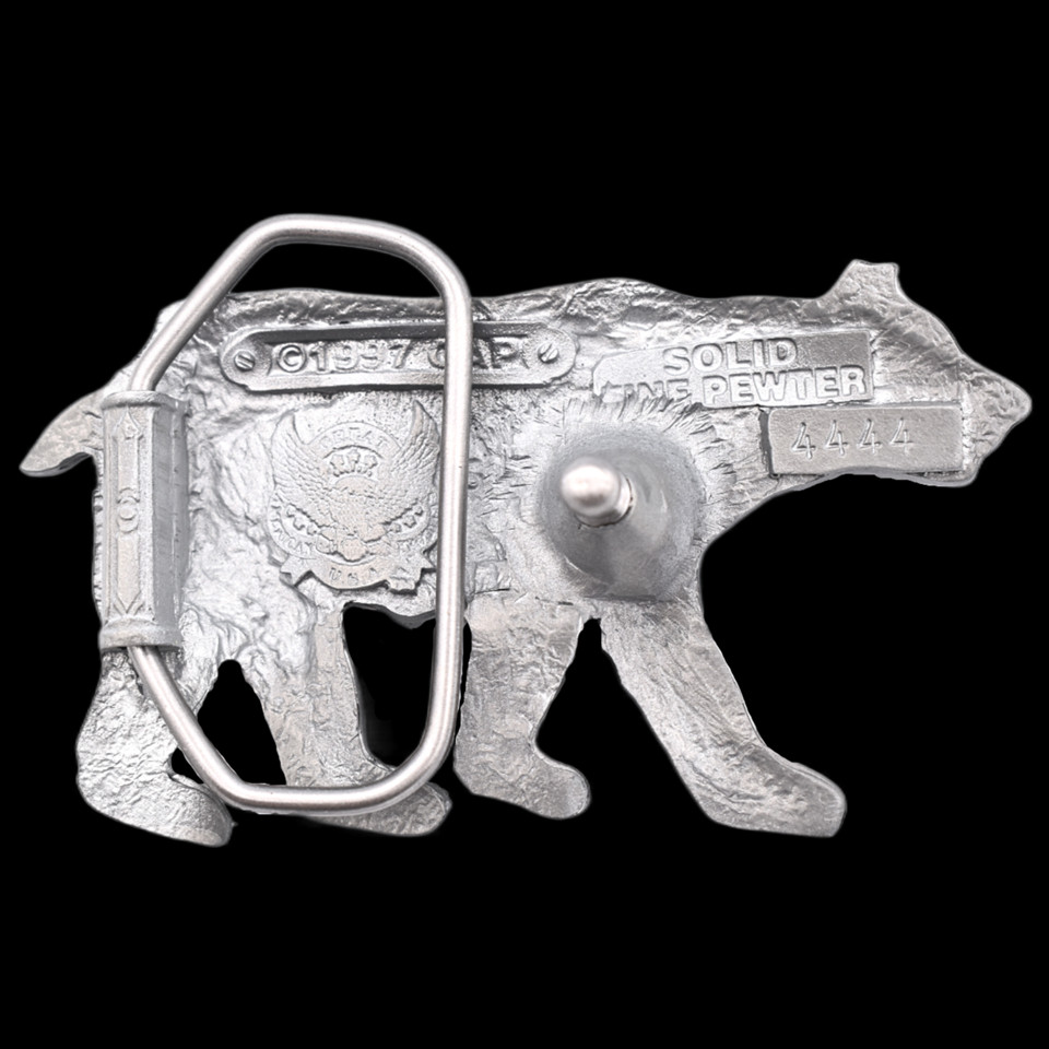 Robotic Bear Steampunk Fantasy Mechanical Sci-Fi Belt Buckle