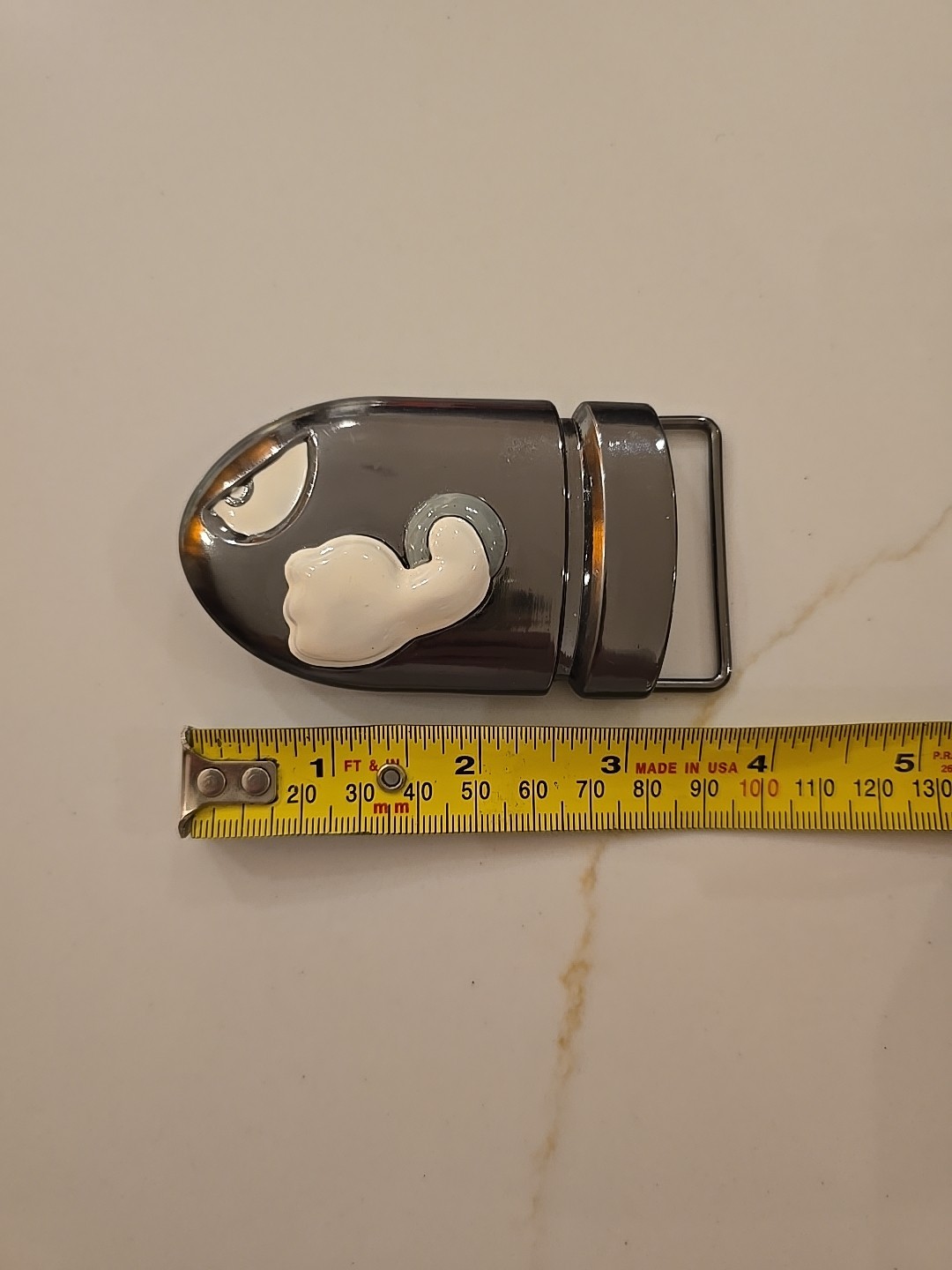 Super Mario Bros. Bullet Bill TM 2012 Licensed Nintendo Belt Buckle