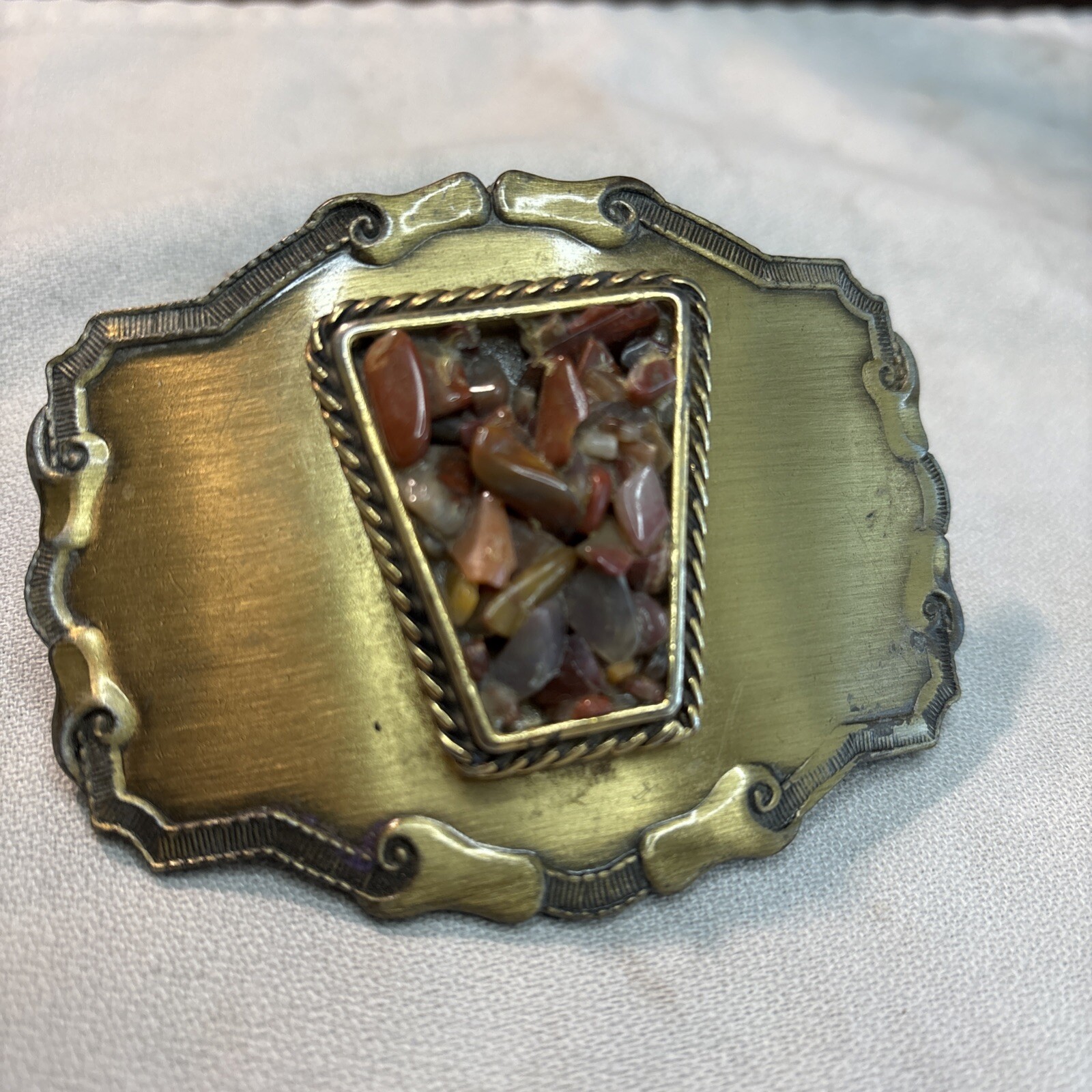 Unique Belt Buckle Mixed Stones Estate