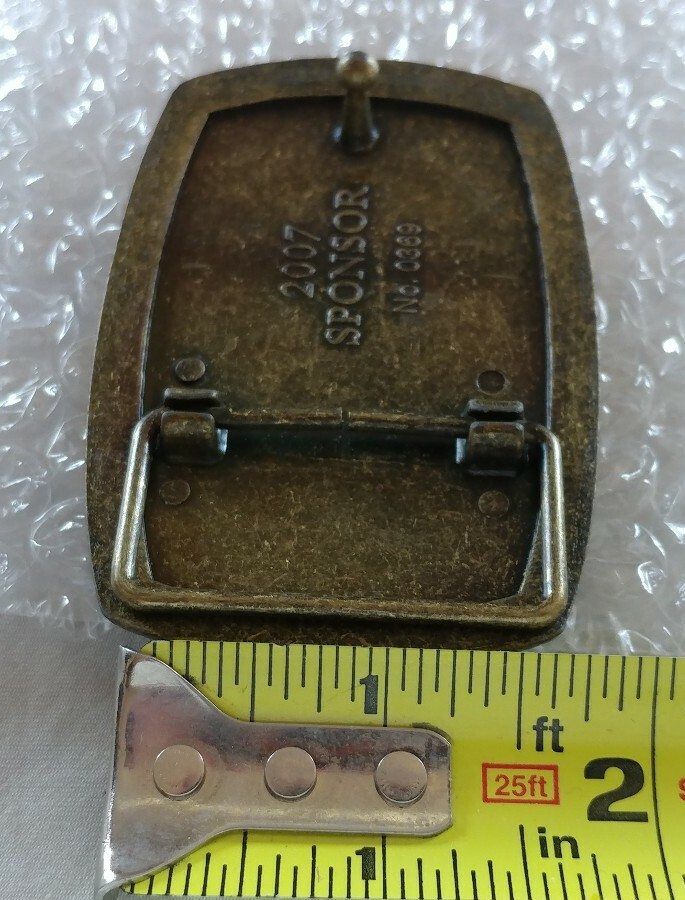 AMERICAN VETERANS DISABLED FOR LIFE MEMORIAL COURAGE 2007 SPONSOR BELT BUCKLE