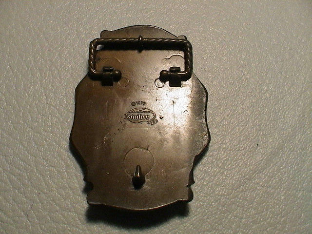 BUDWEISER BUD ANHEUSER BUSCH BREWERY IMAGE OF RED BOWTIE MENS BELT BUCKLE