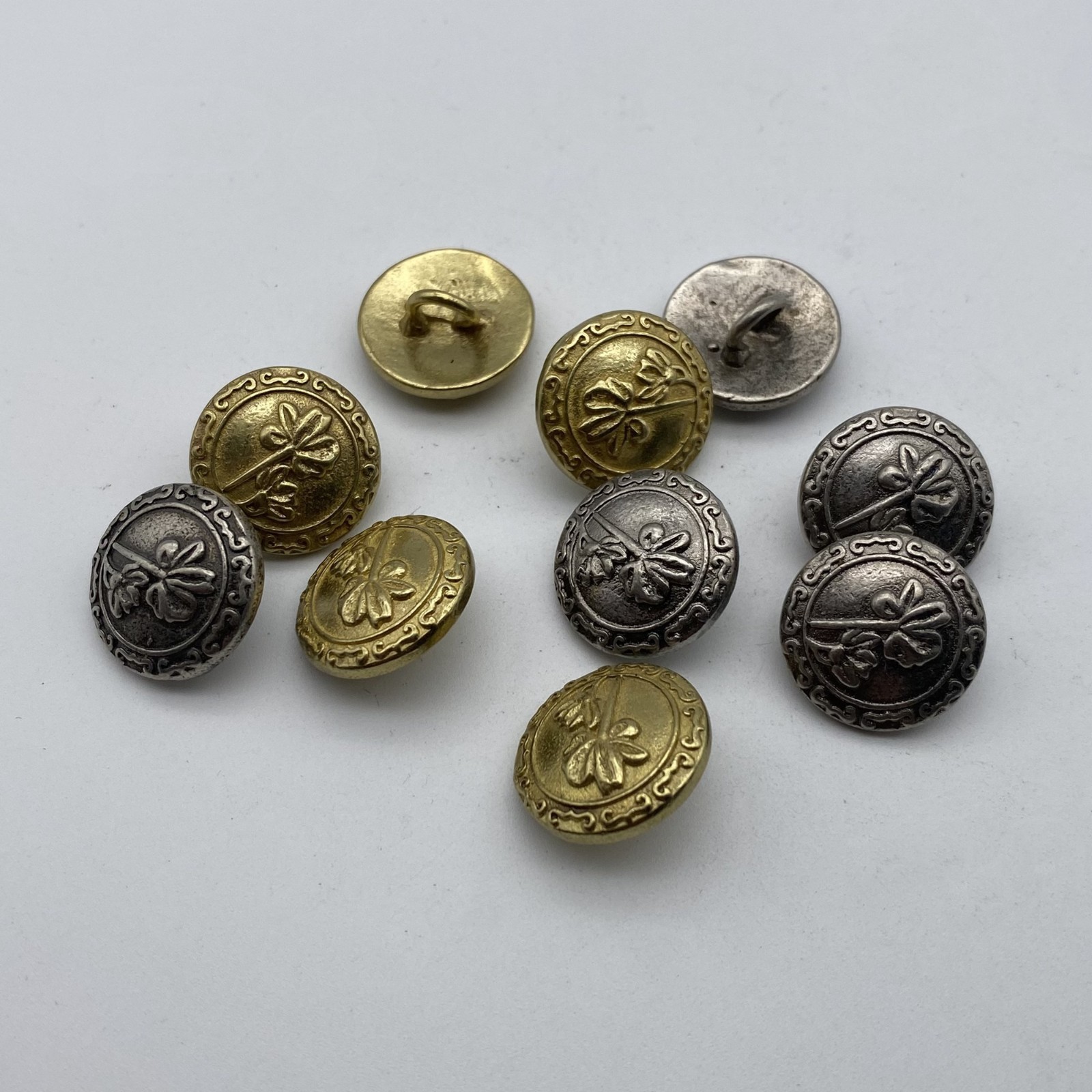 Brass Round Classic Sewing Button Clothing Button Replacement lot