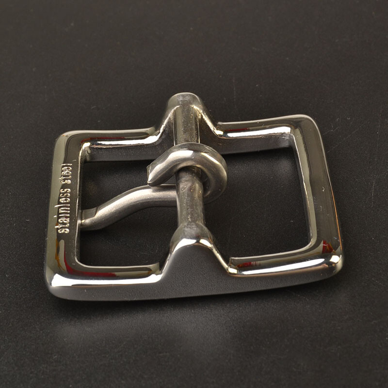 40mm Replacement Stainless Steel Square Single Prong Belt Buckle Durable Decors