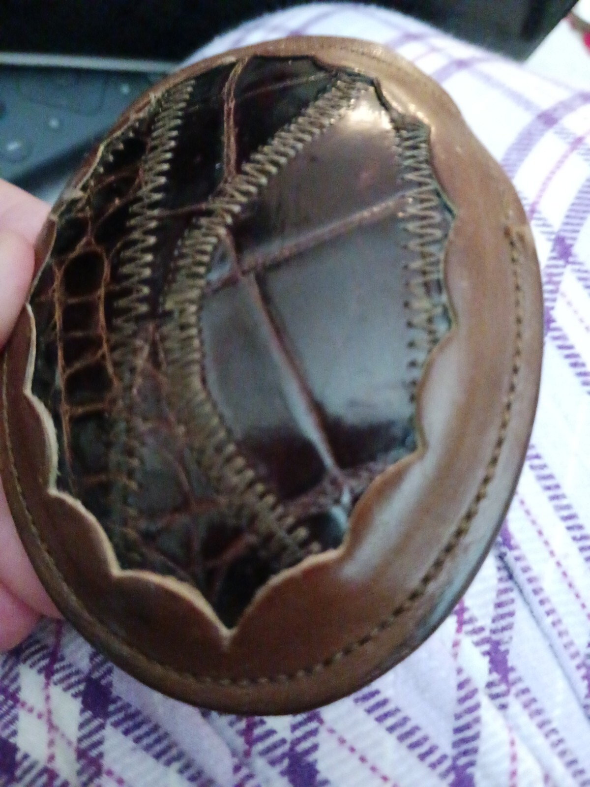 Nocona Western Buckle Leather Brown