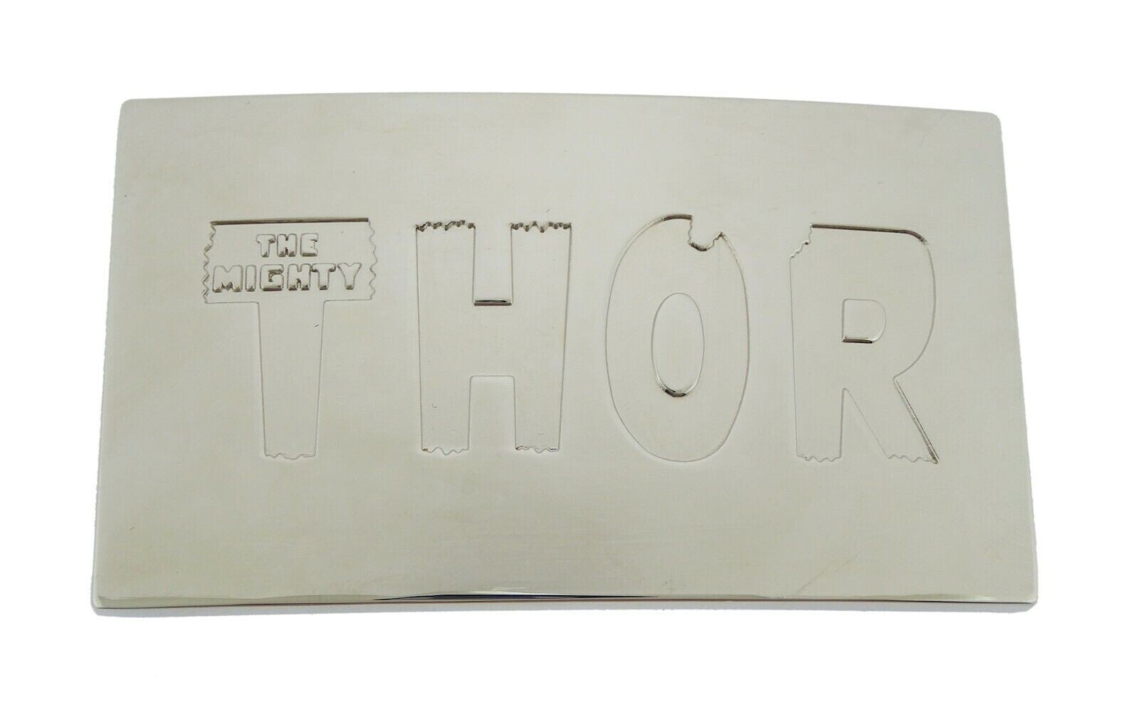 The Mighty Thor Silver Belt Buckle Marvel Comics Hammer Logo Officially Licensed