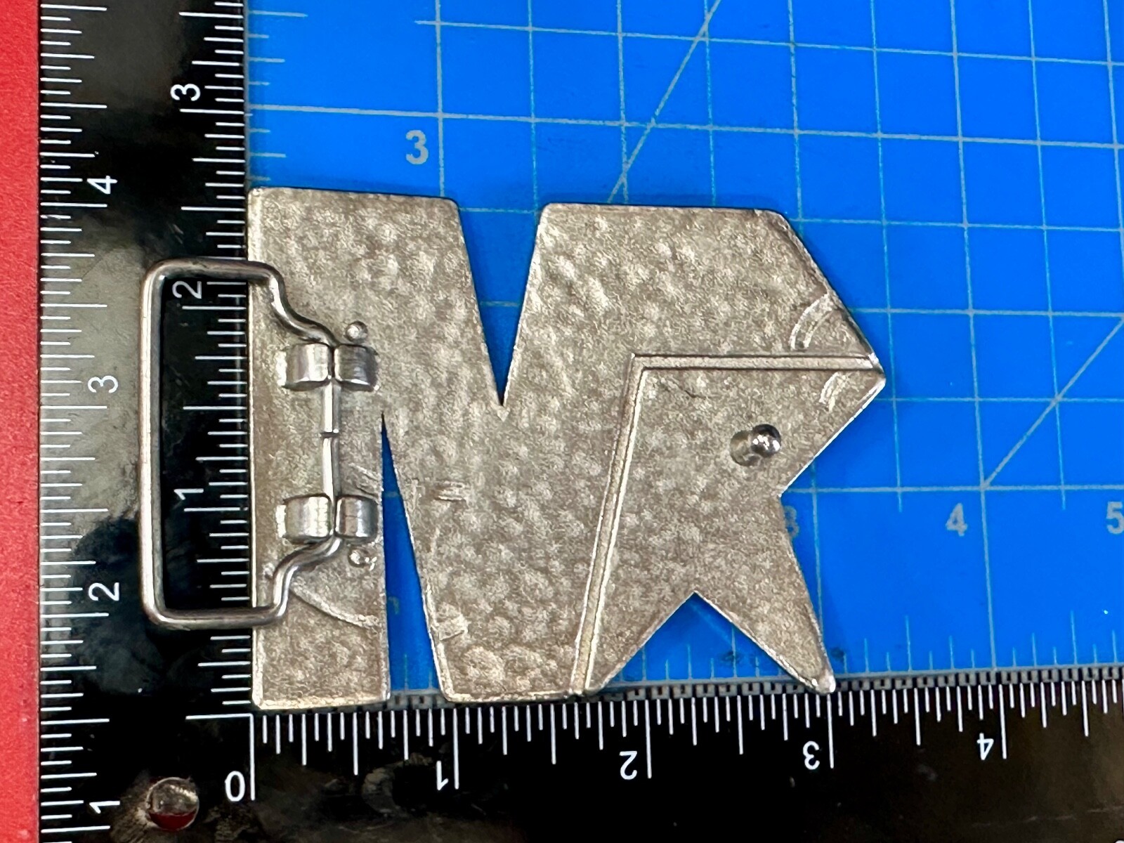 Mecca Vintage Clothing Line Textured Silver Color Belt Buckle