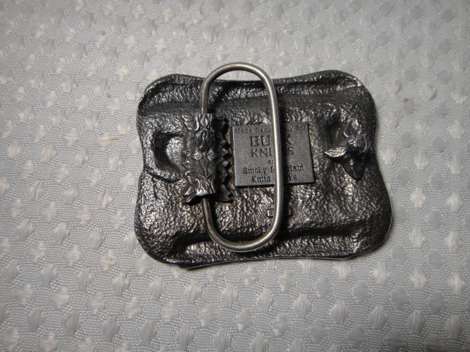 Buck Knives Pewter Belt Buckle Four Generations Smoky Mountain Knife Works
