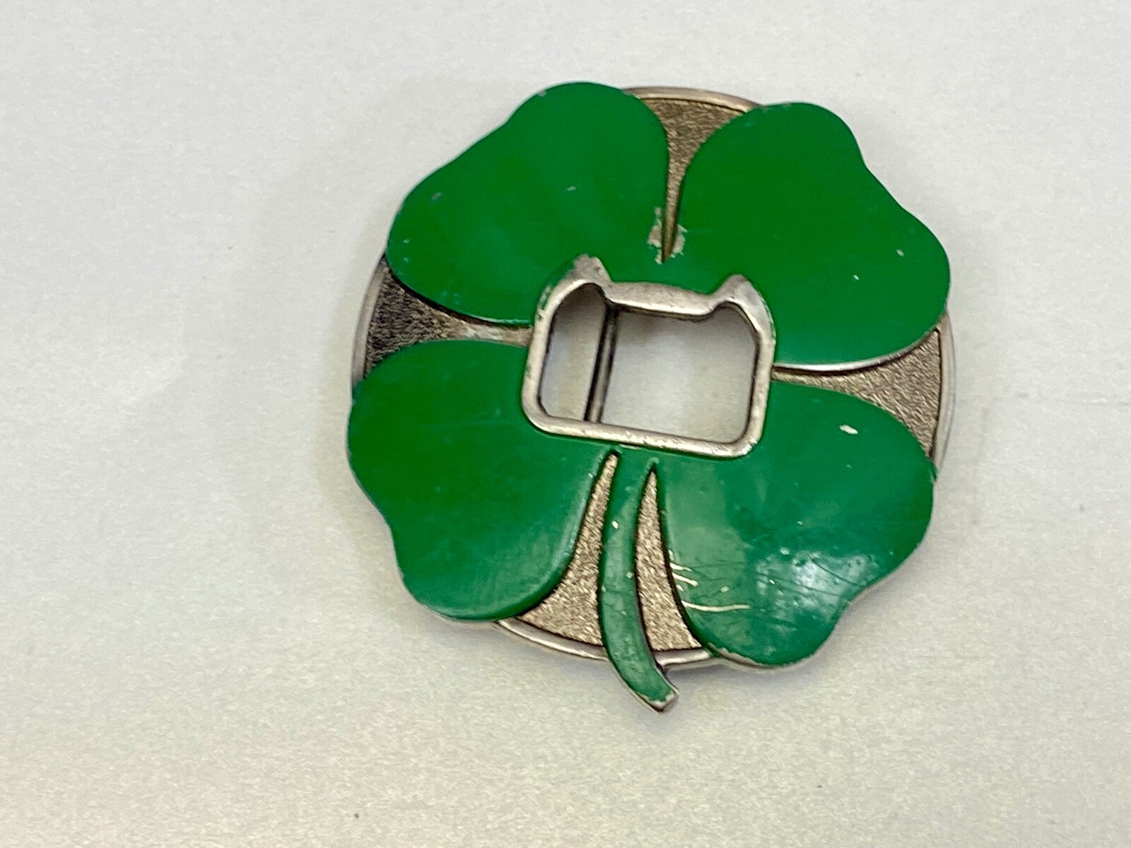 Four Leaf Clover W/ Bottle Opener** Funny Novelty Belt Buckle By Kalan