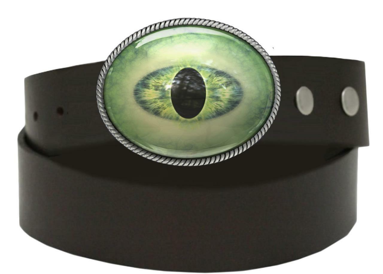 Alien Eye Sci-fi Reptile Monster Men Women Handmade Belt Buckle