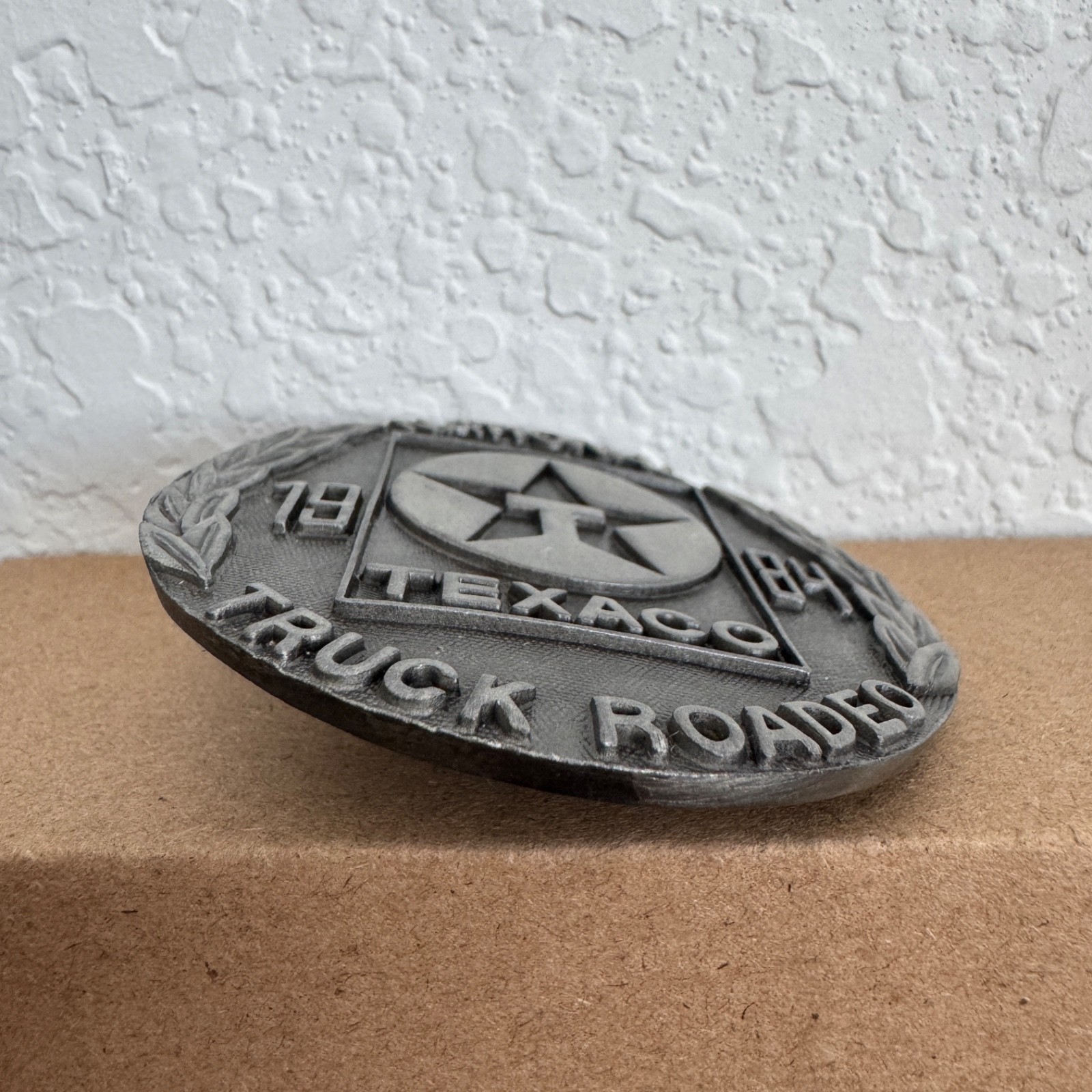 Vintage Texaco National Truck Rodeo 1984 Belt Buckle