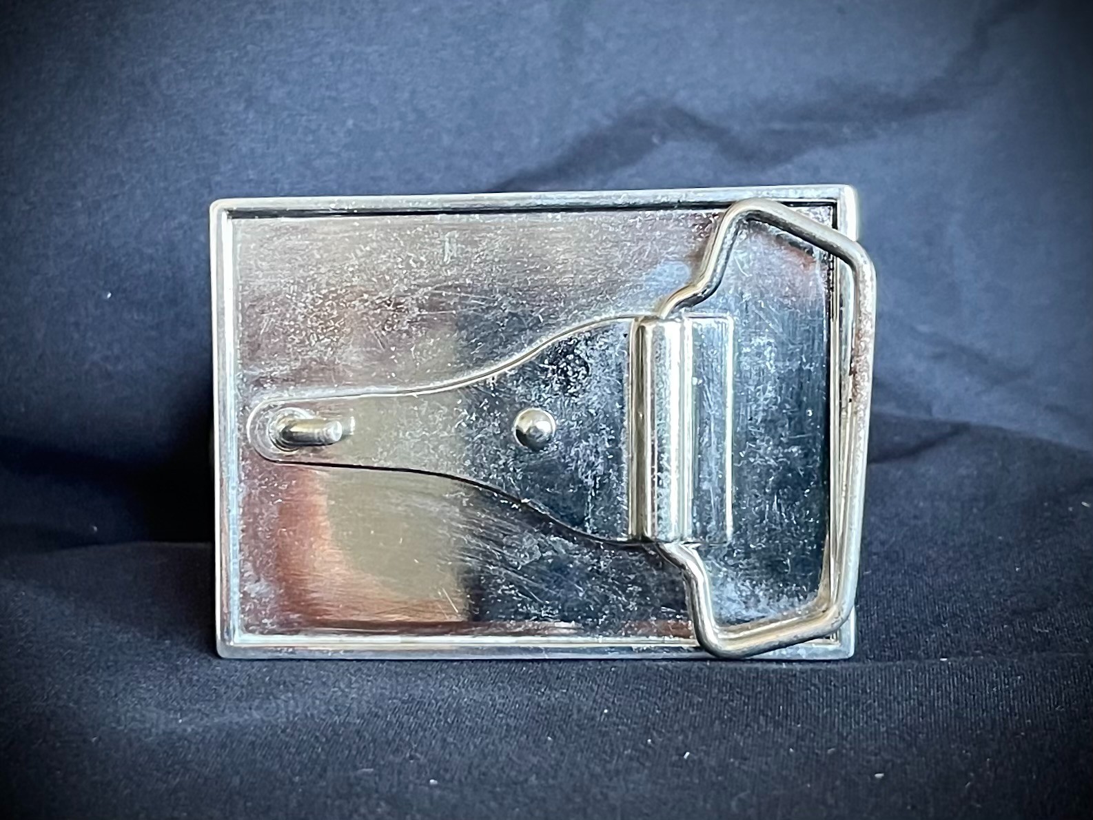 “Arrival Over the Nile” Studded Pyramid Lthr OOAK Buckle Darren McNeese