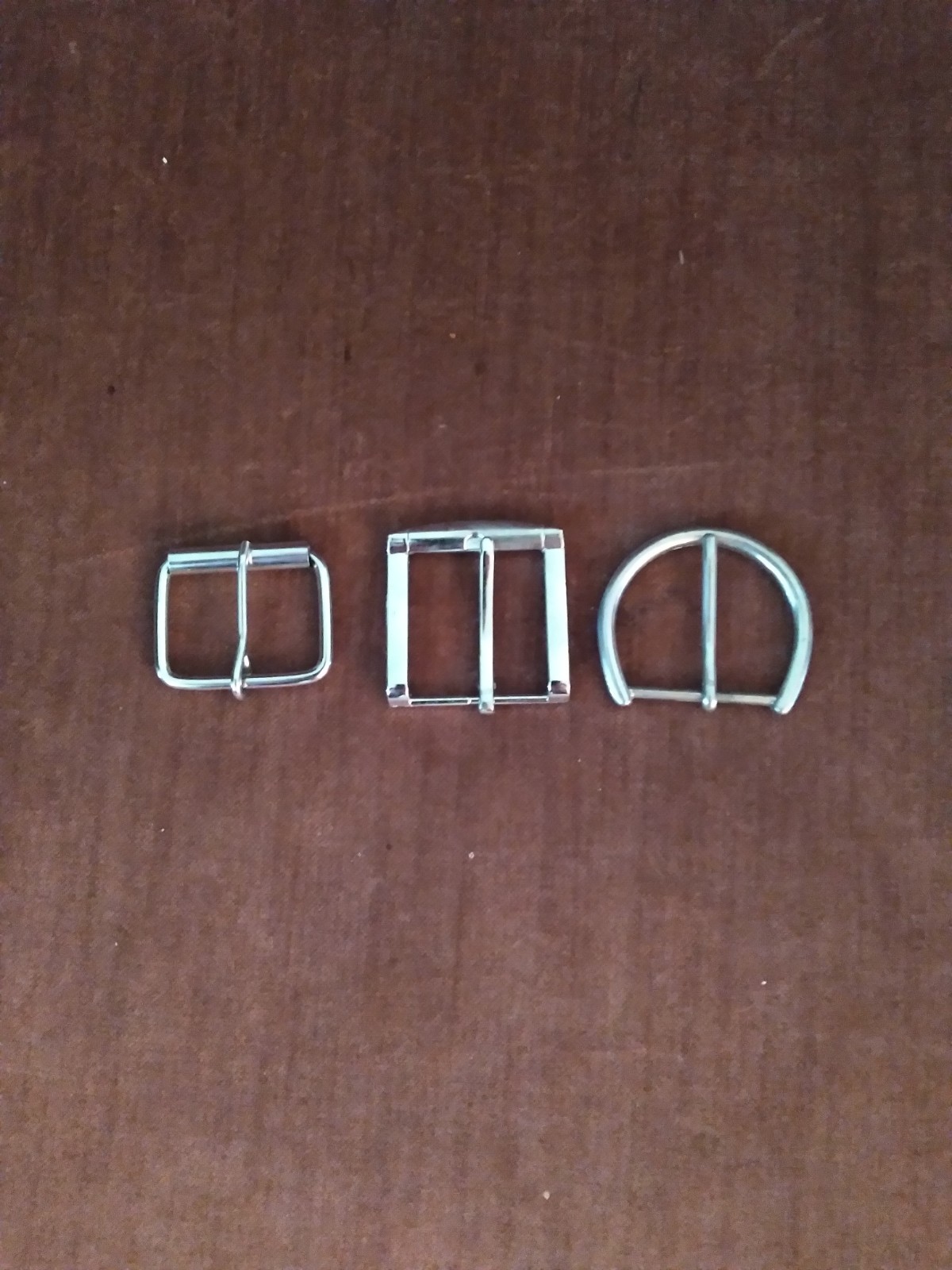 LOTS OF 3 SILVER COLOR REGULAR BUCKLE FOR 1 1/2 IN WIDE BELT