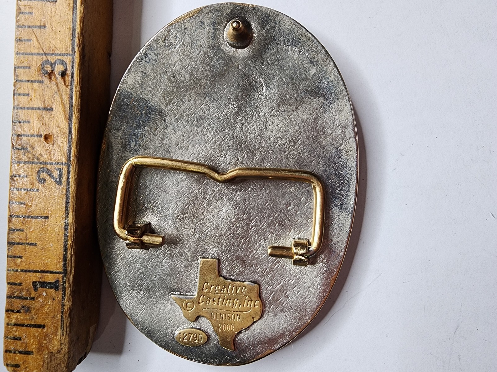 Vintage 2001 Cheyenne Trap And Shoot Club Champion Trophy Belt Buckle Singles AA