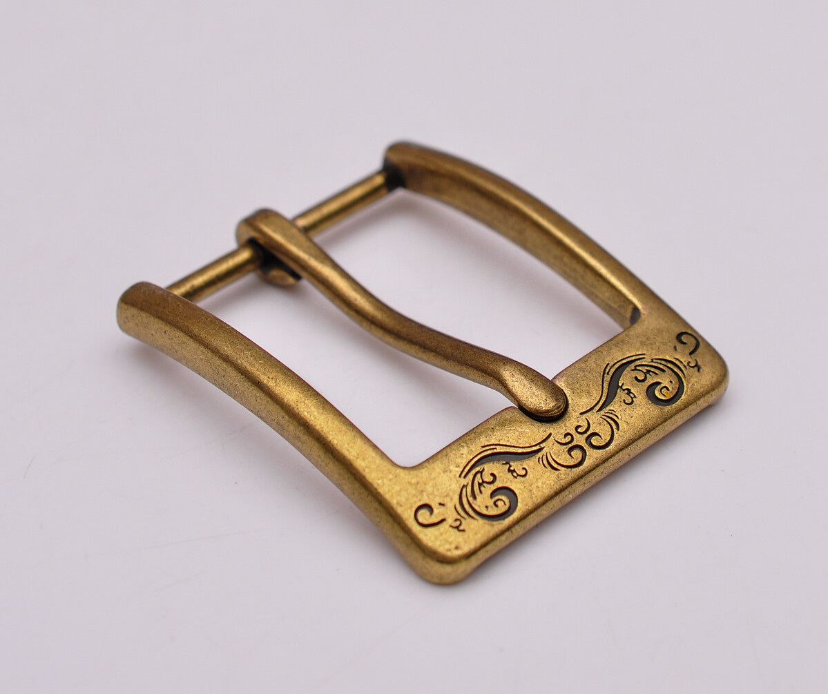Casual Brass Single Prong Pin Leathercraft Men Replacement Leather Buckle 35mm