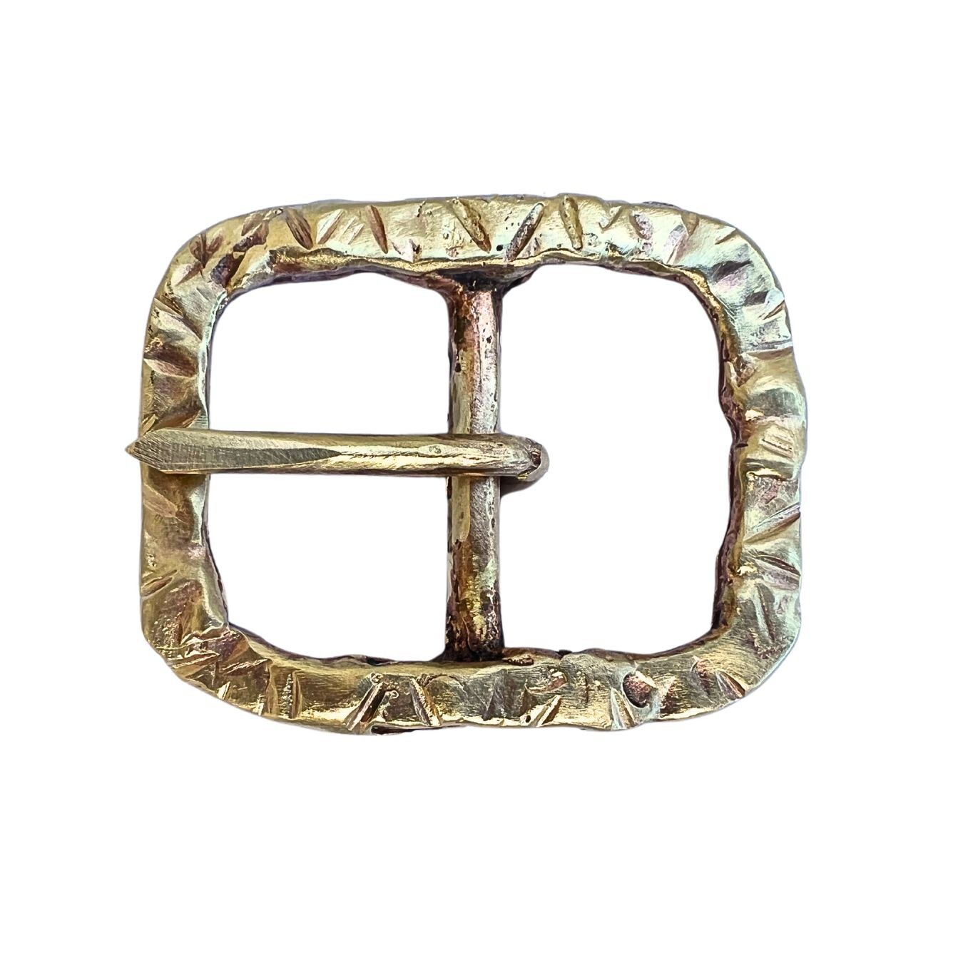 Handmade Solid Brass Belt Buckle USA | 1.5&Prime; « THE ROAD » Retro Artisan Buckle Men