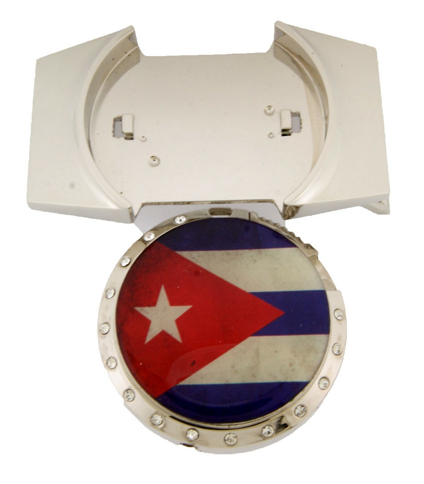 Removable Lighters Belt Buckle Cuba Havana Colorful Flag Country Nation
