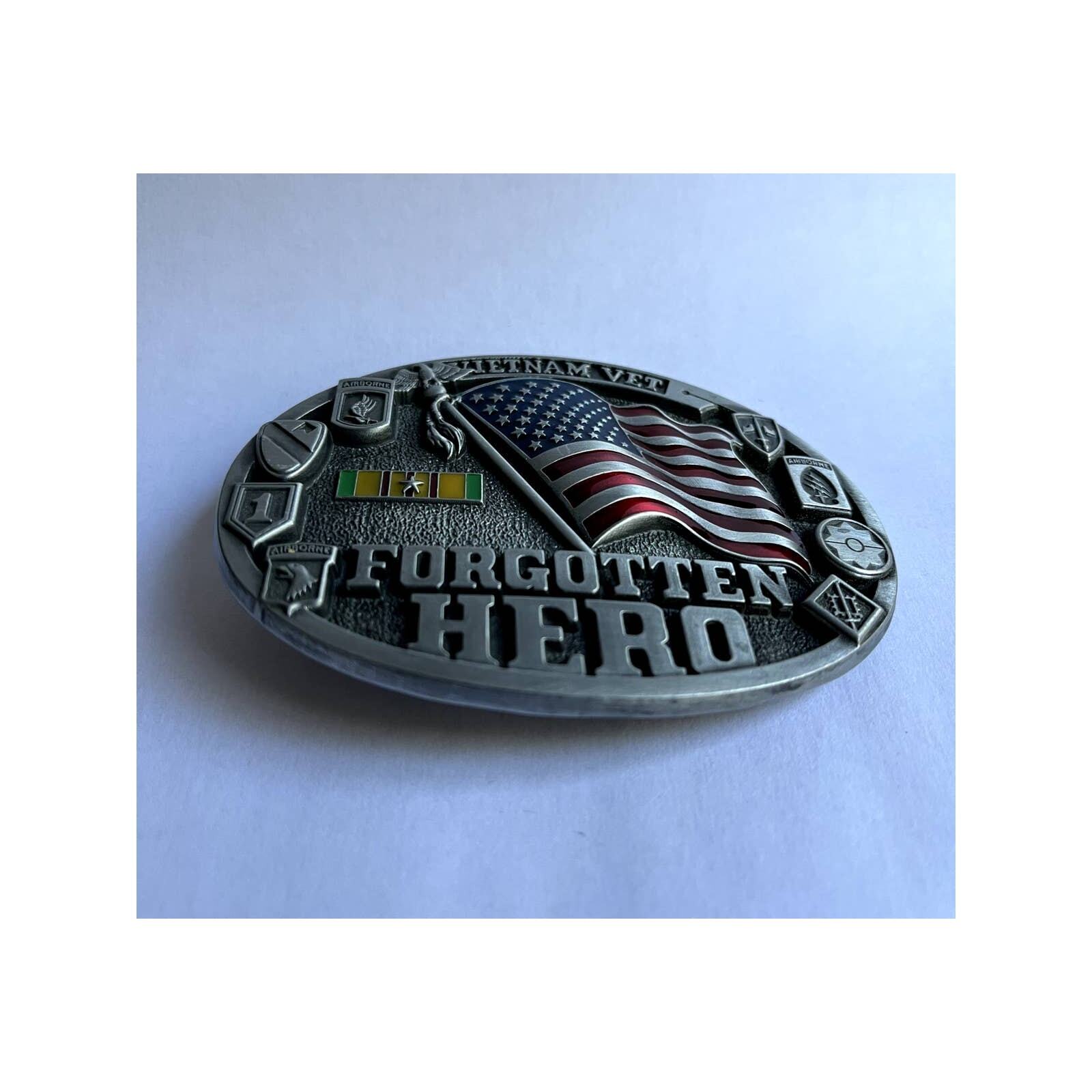 Vietnam Vet Forgotten Hero Belt Buckle