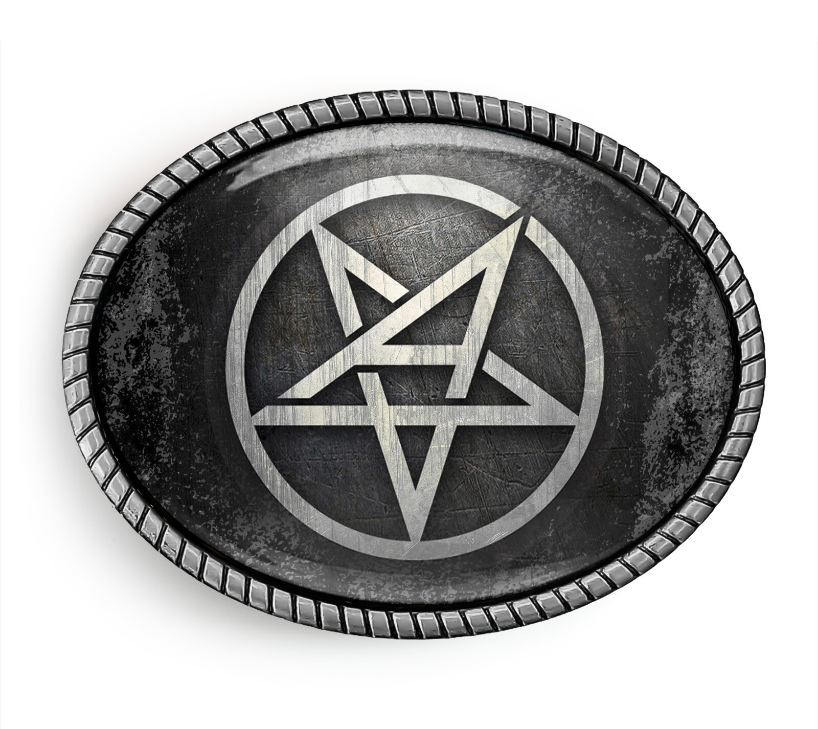Anthrax Logo Belt Buckle – Inverted Pentagram Metal Band Belt Buckle – 680