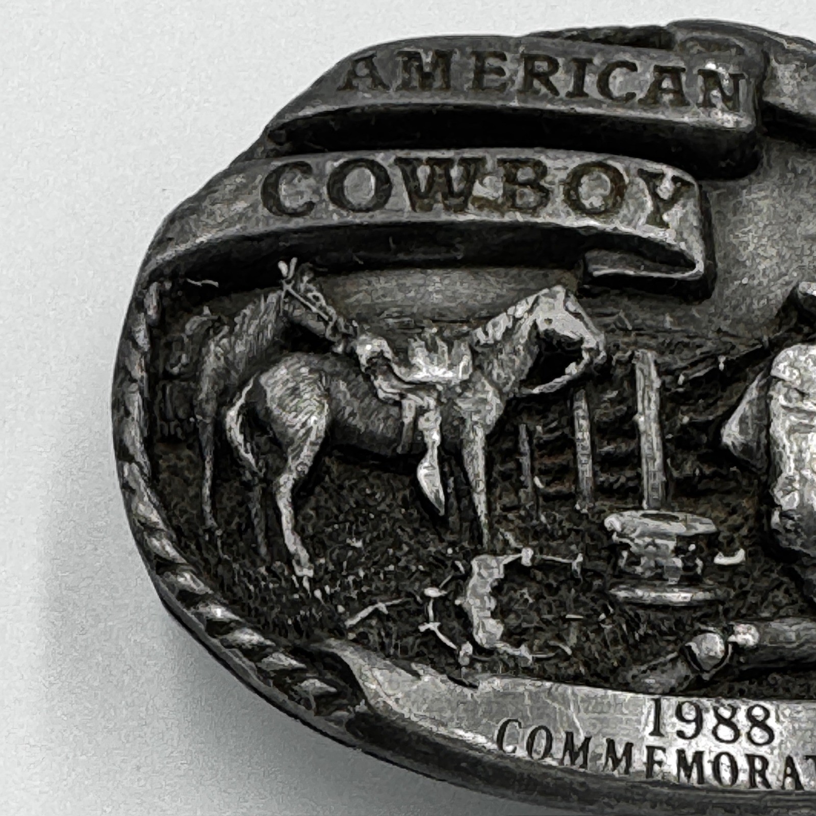 Arroyo Grande Buckle Co 1988 American Cowboy Limited Edition Belt Buckle 295