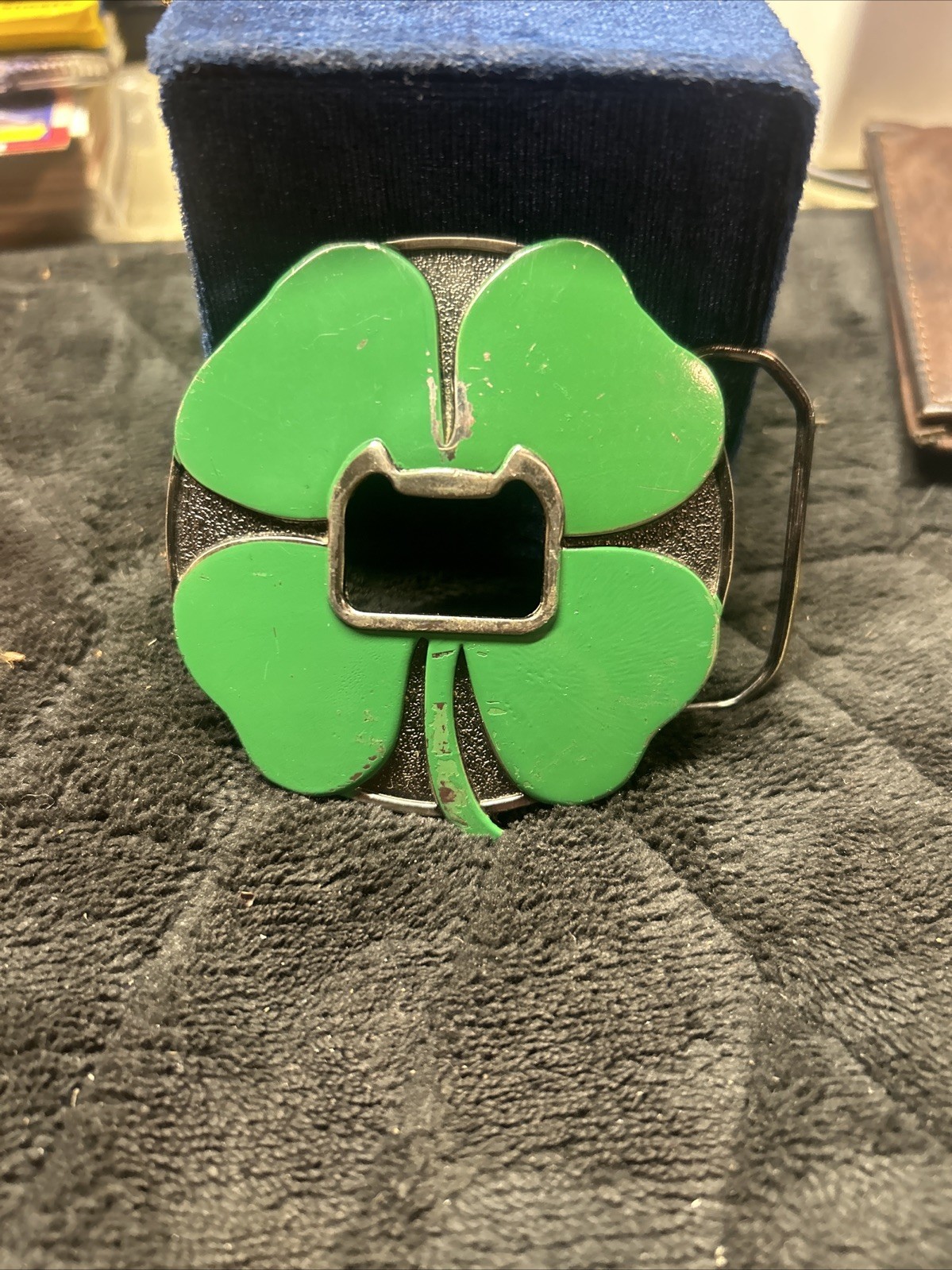 Four Leaf Clover Bottle, Opener, Belt Buckle