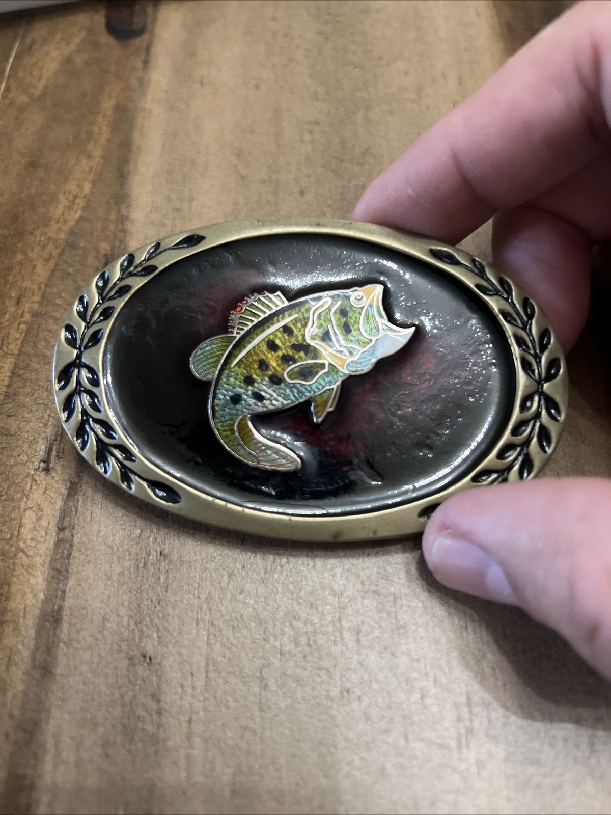 Vintage Heritage Buckle Heavy Duty Solid Brass Oval Fish Belt Buckle