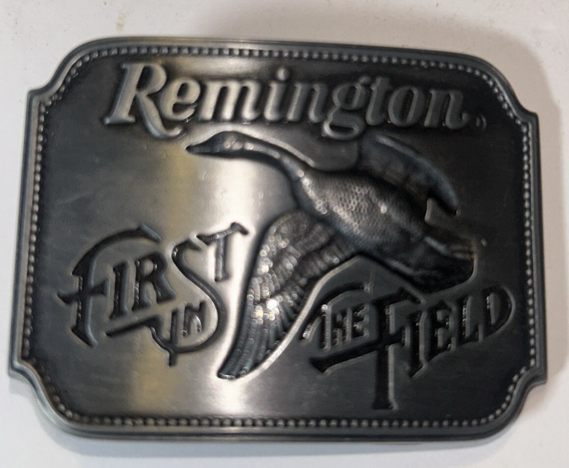 Vintage Remington by Sid Bell First In The Field Canada Goose 1980 Belt Buckle