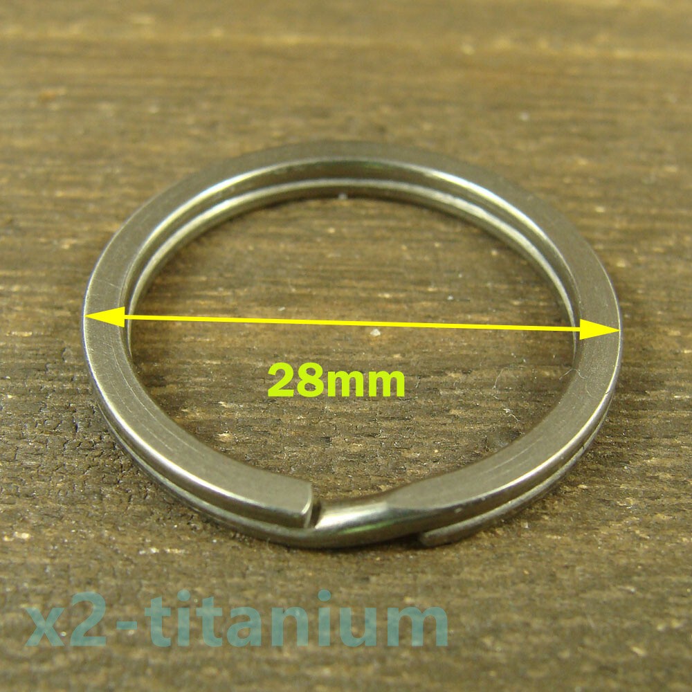 Heavy duty Titanium anti lost Key chain ring bracelet snap hook carabiner XH894