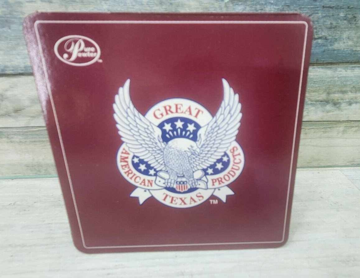 NEW Vintage 1994 US National Guard American Heroes Enameled Pewter Belt Buckle