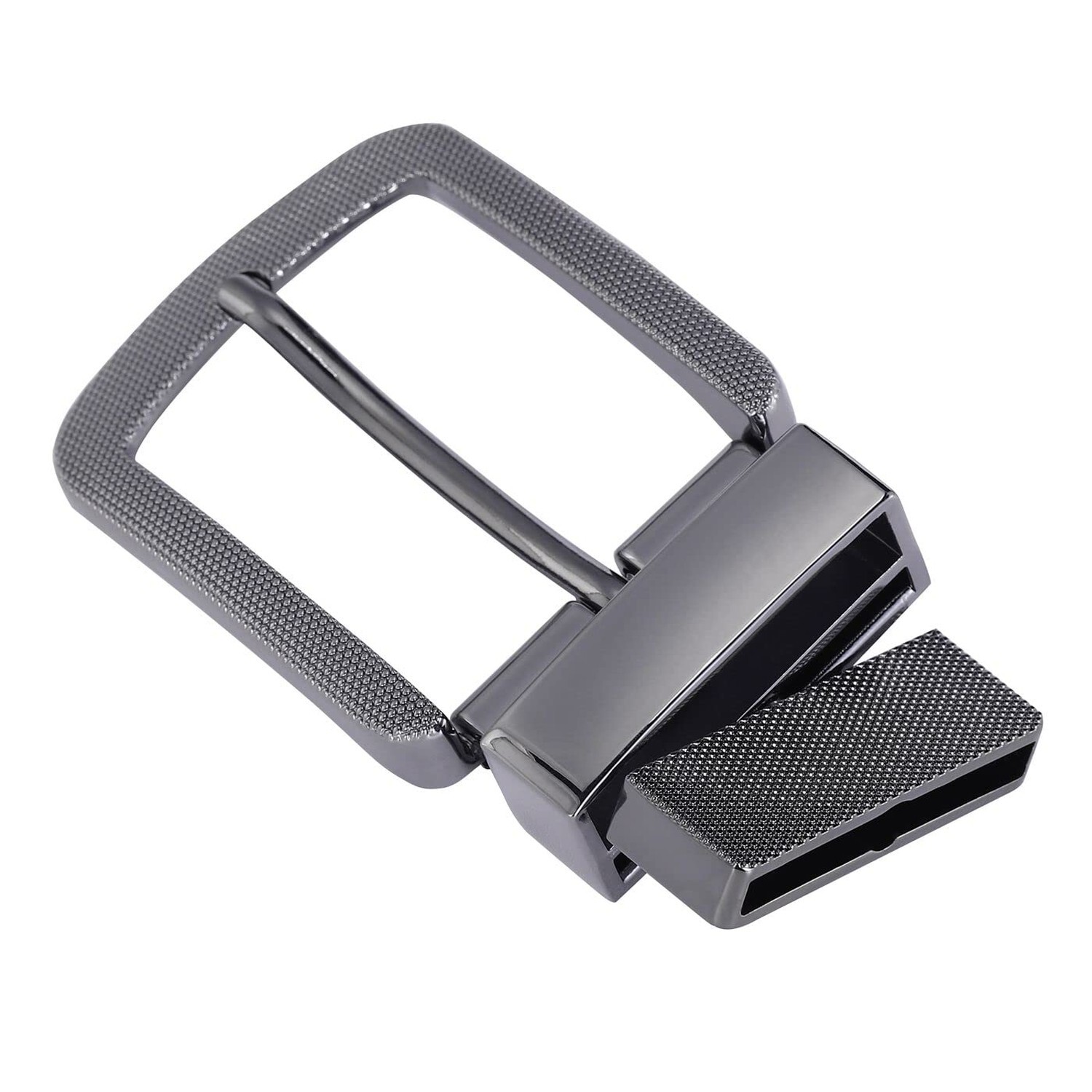 1.5&Prime; (38mm) Reversible Belt Buckle Replacement Belt Buckle Heavy Duty Gun Black