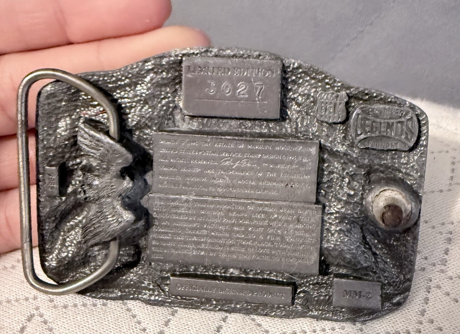 American Legends Foundry Marilyn Monroe Limited Edition Hollywood Silver Belt B…