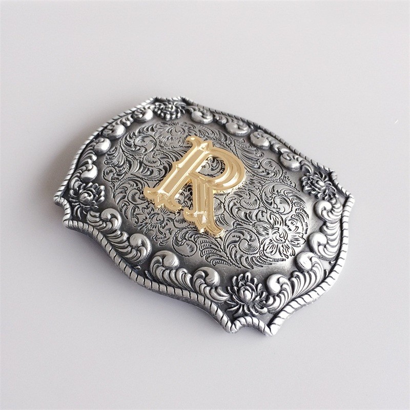 Western Initial Letter R Belt Buckle Gurtelschnalle also Stock in US