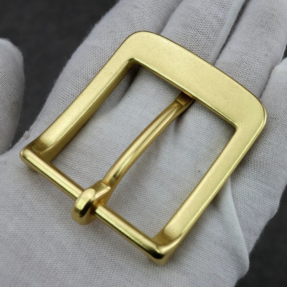 Brass Belt Buckle Replacement Clip Fits 3.8cm Wide Single Prong