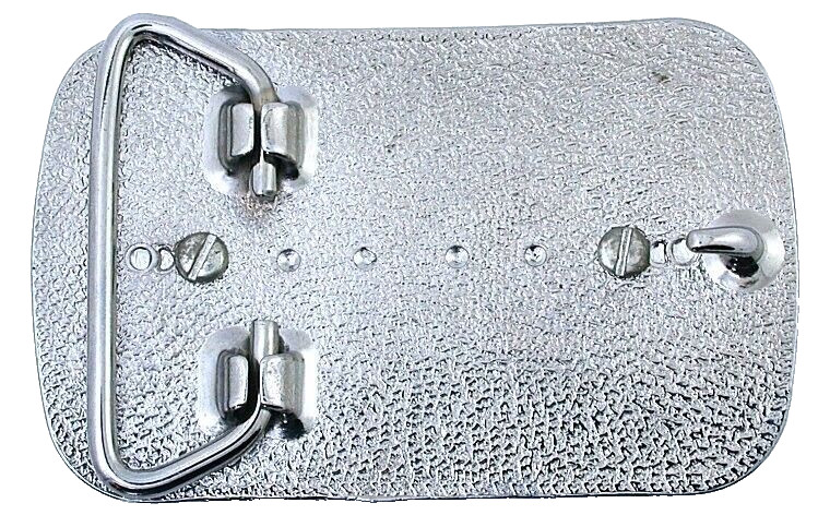Silver Gold Diamond Cut 1964 Kennedy Silver Half Dollar Rectangle Frame Buckle