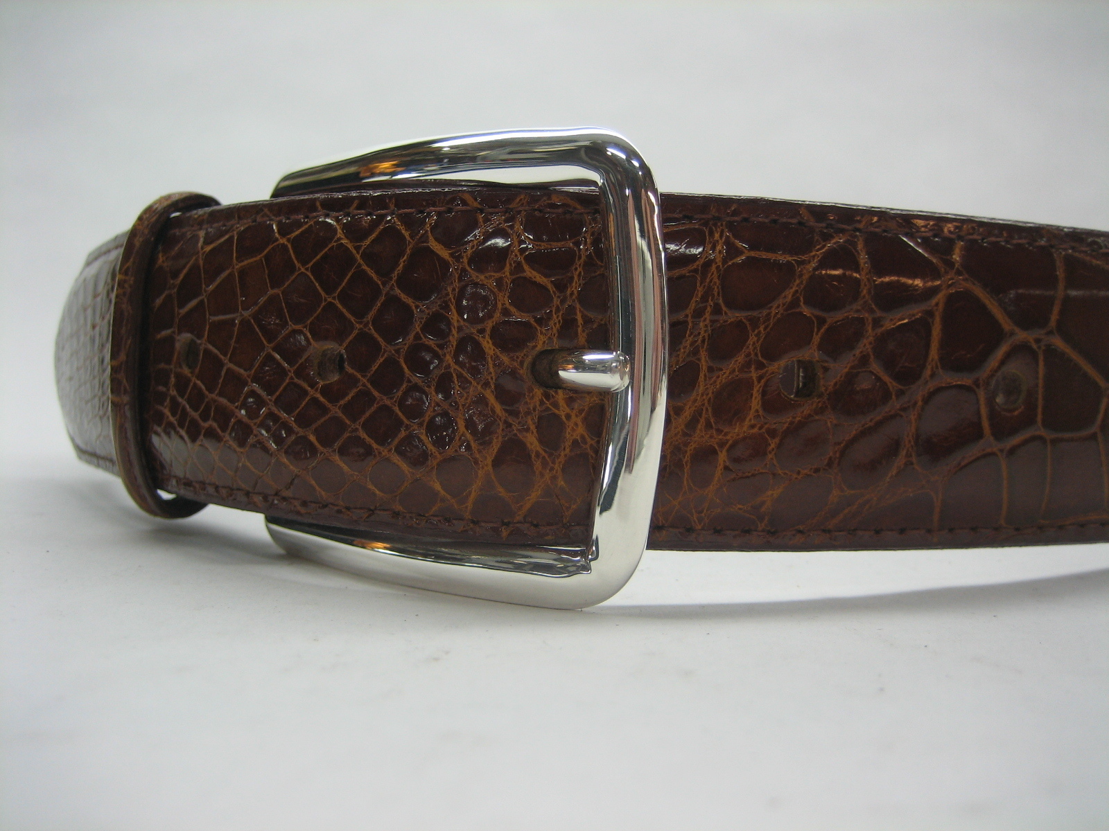 Sterling silver 925 solid buckle 30 grams, for 1-3/8&Prime; = 35 mm belt straps U.S.A