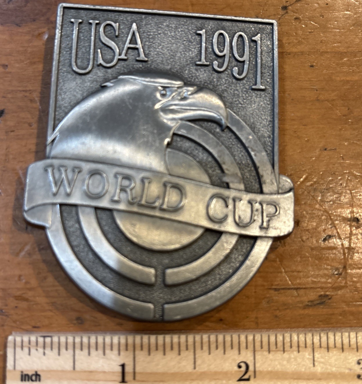 Vintage- U.S.A. America 1991 World Cup – Belt Buckle