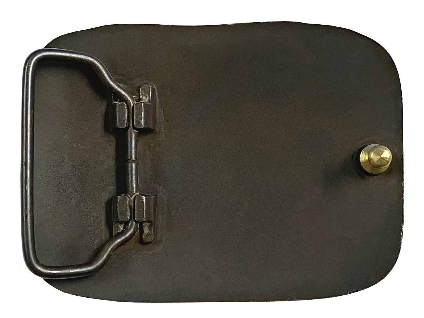 Unique Buckle Vintage Rustic Copper Skull Engraved Buckle