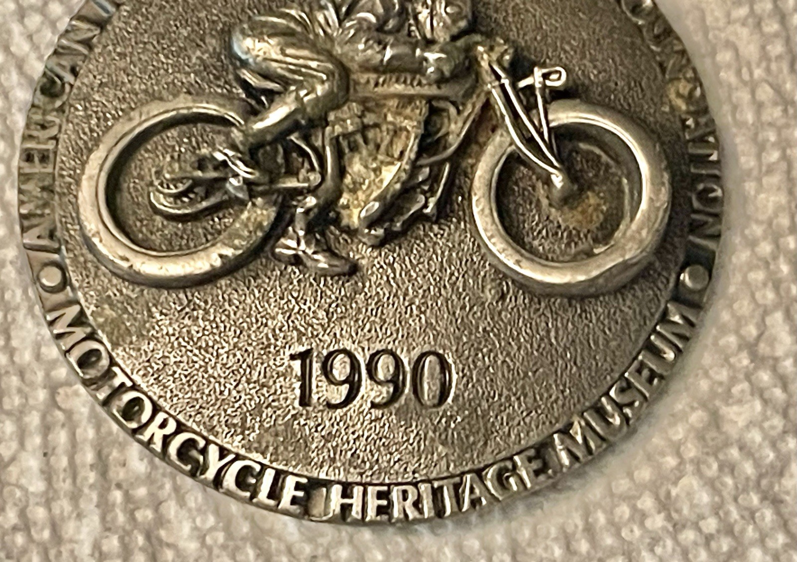 RARE NOS 1990 Belt Buckle Motorcycle Heritage Museum Commemorative Collectible