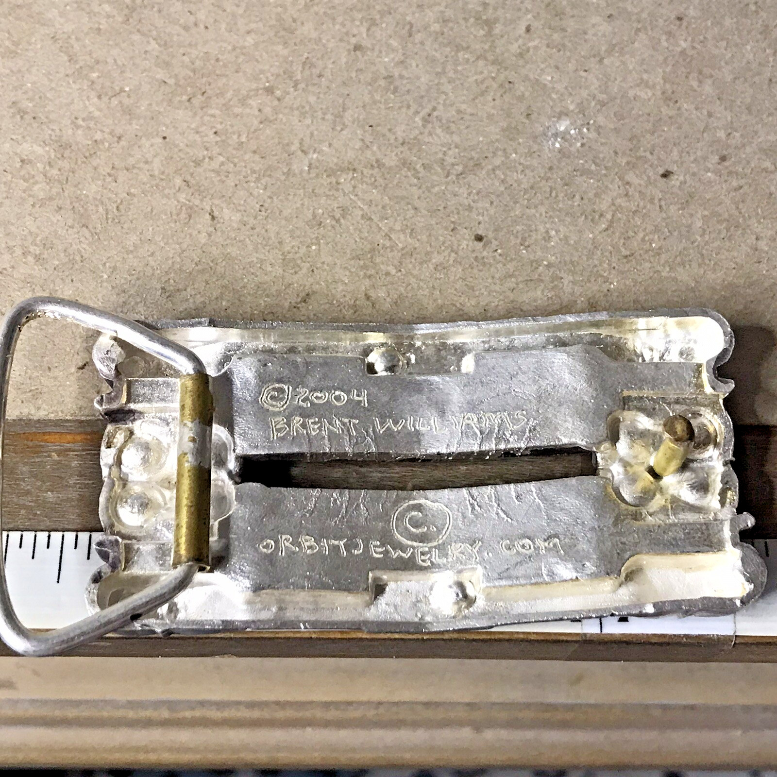 Brent Williams 2004 Double Grille Belt Buckle ~Z53~