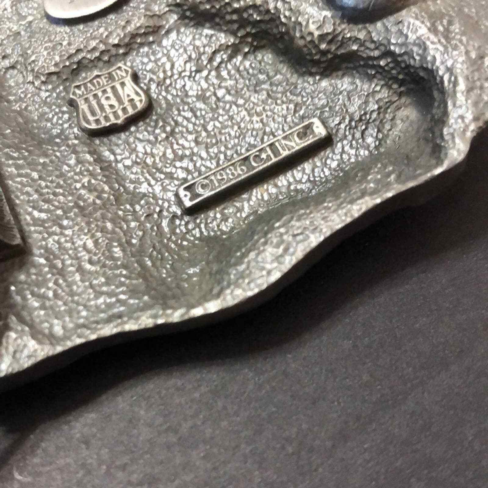 Vintage VTG America’s Goods Move By Truck Trucking Pewter Tone 3D Belt Buckle