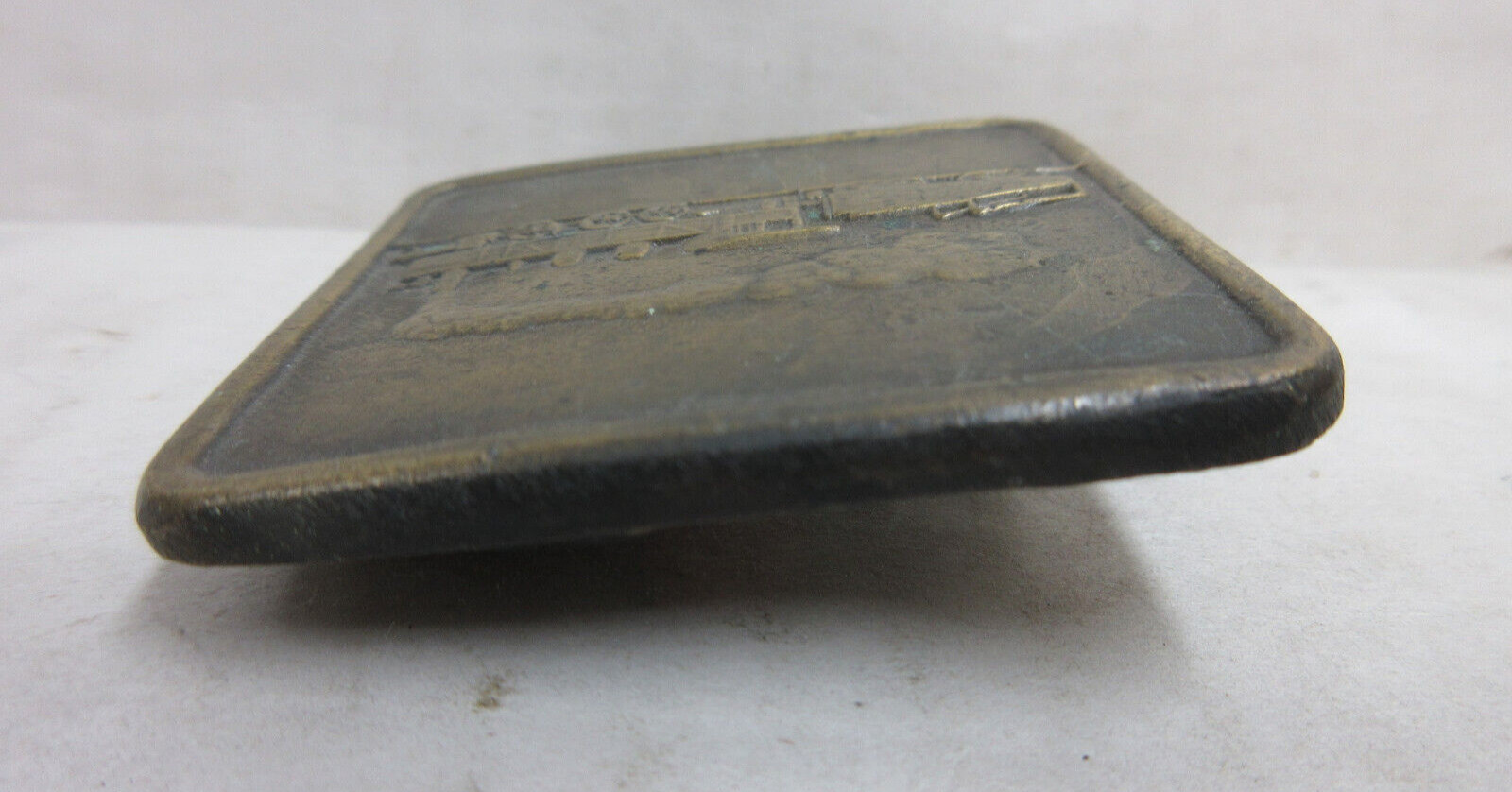 Railroad Train Locomotive & Tender Unbranded Brass Belt Buckle Mens Accessory