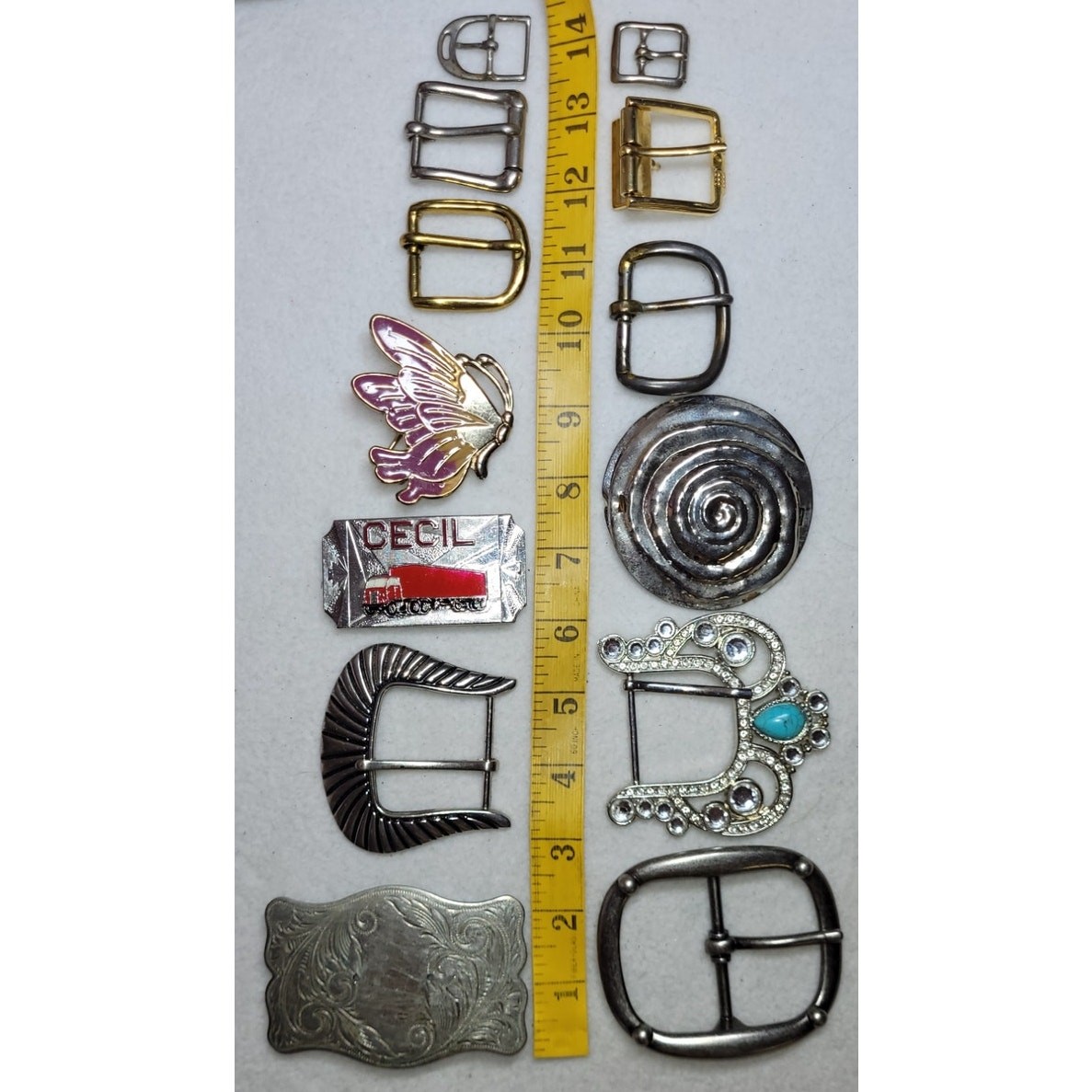 15 Pc Mens Womens Belt Buckles For Crafting Repair Parts