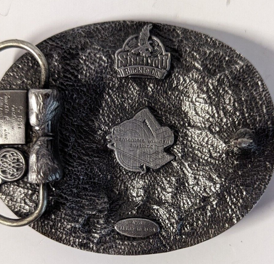 NEW OLD STOCK 1991 SISKIYOU BELT BUCKLE … CARPENTER