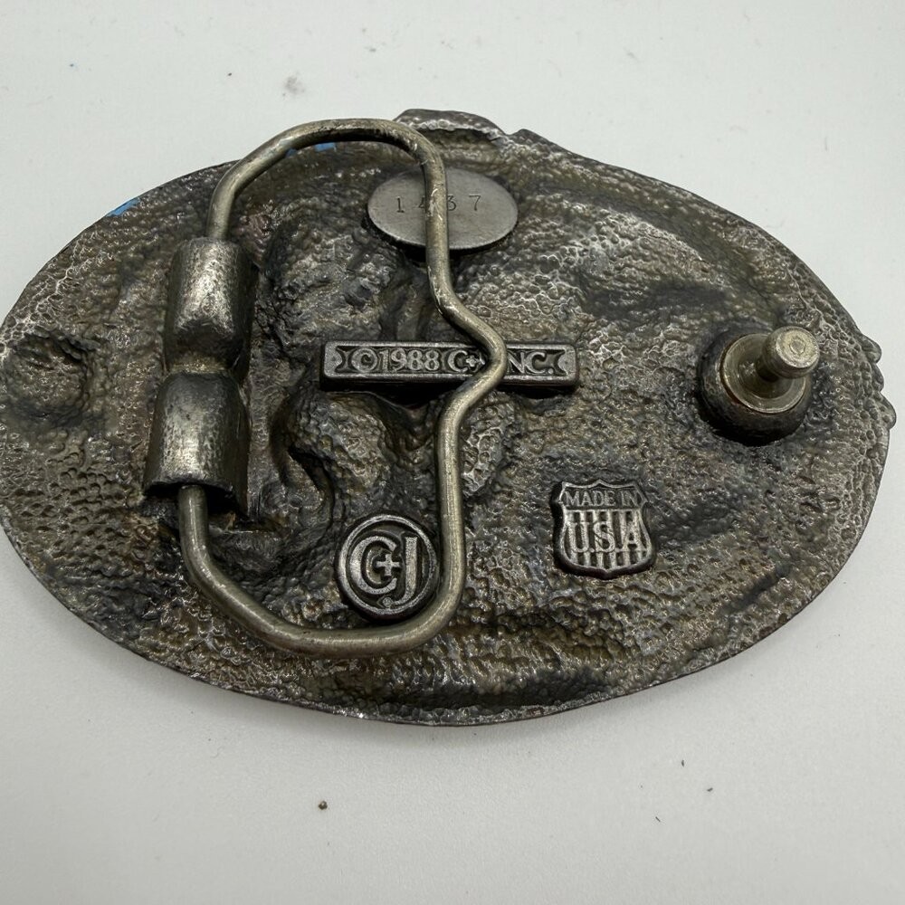 America&rsquo;s Finest Trooper Multi-Color Pewter Belt Buckle