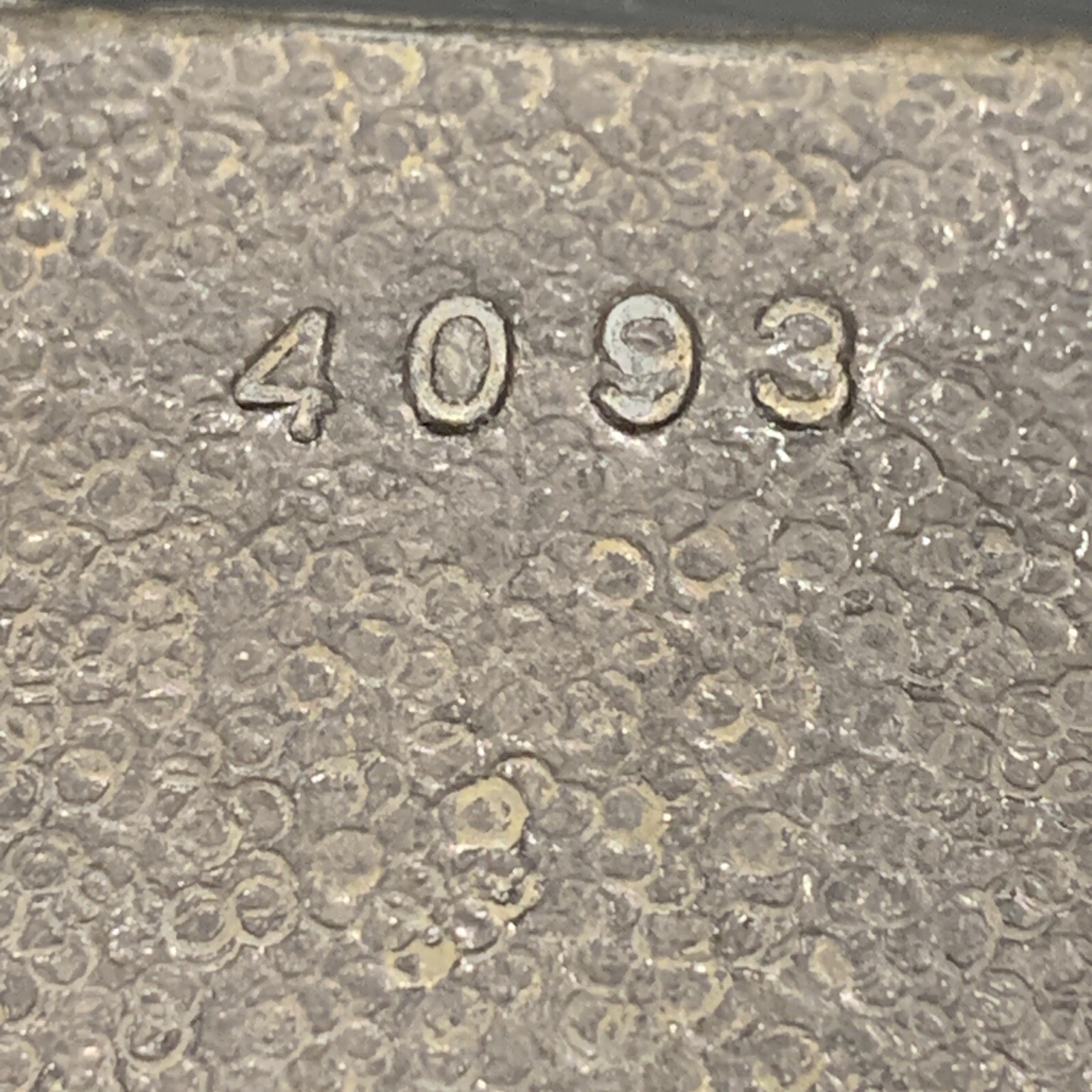 VINTAGE TRAIN STEAM ENGINE BRASS BELT BUCKLE NUMBER 4093