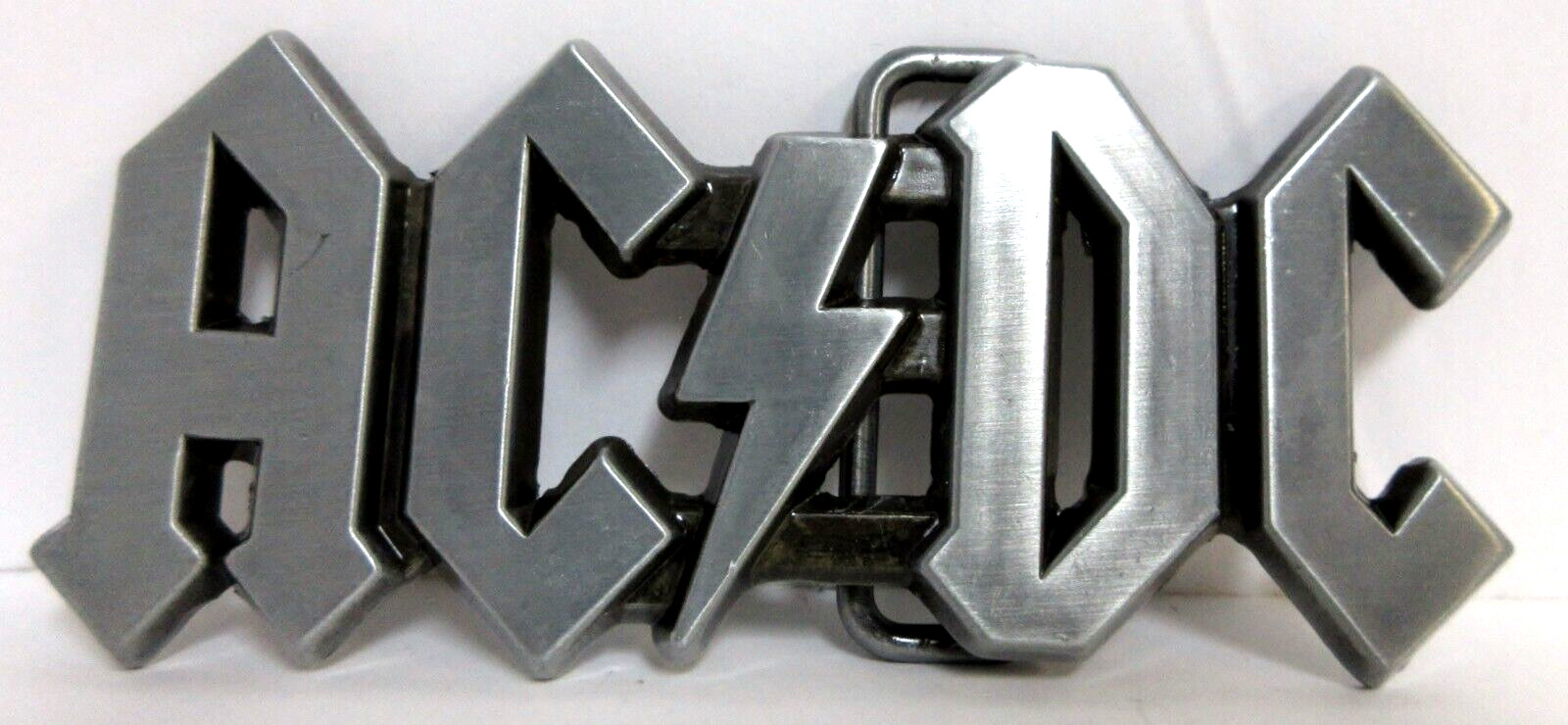 AC/DC Dark Grey Belt Buckle Metal New See Description