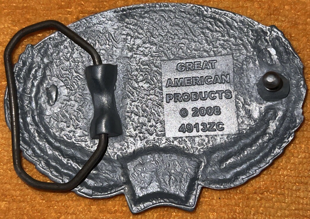 2008 Four Aces Laurel Leaf Great American Products Gambling Belt Buckle Vegas