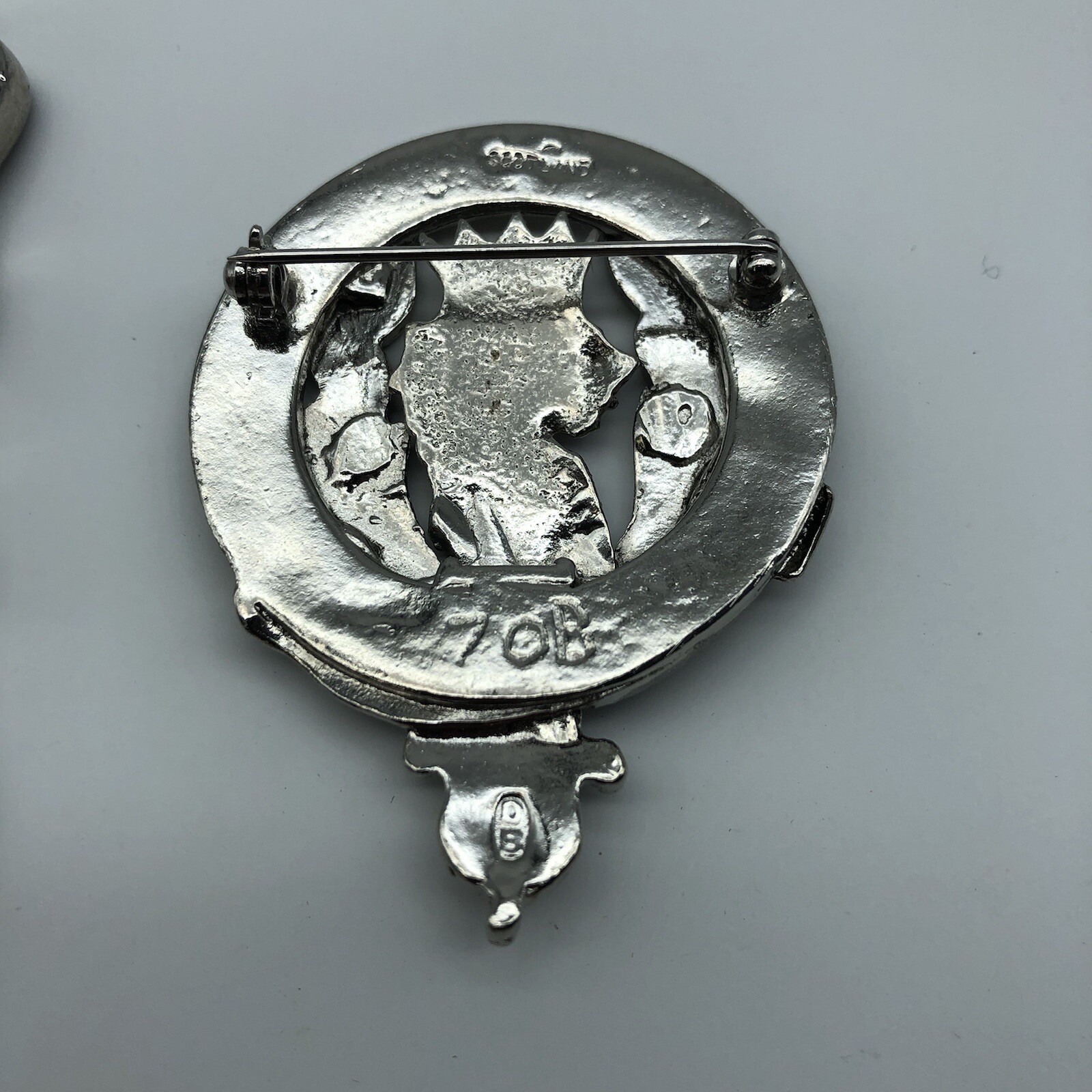 MacLaren Scottish Clan Crest Belt buckle removable pin